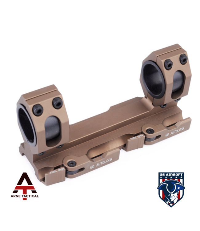 Arne Tactical 25.4mm 30mm Ring Mount (Dark Earth)