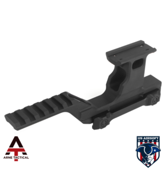 Arne Tactical Arne Tactical 6 Slot Picatinny/1913 and T1/T2 Reflex Sight Dual Riser Mount (Color: Black)