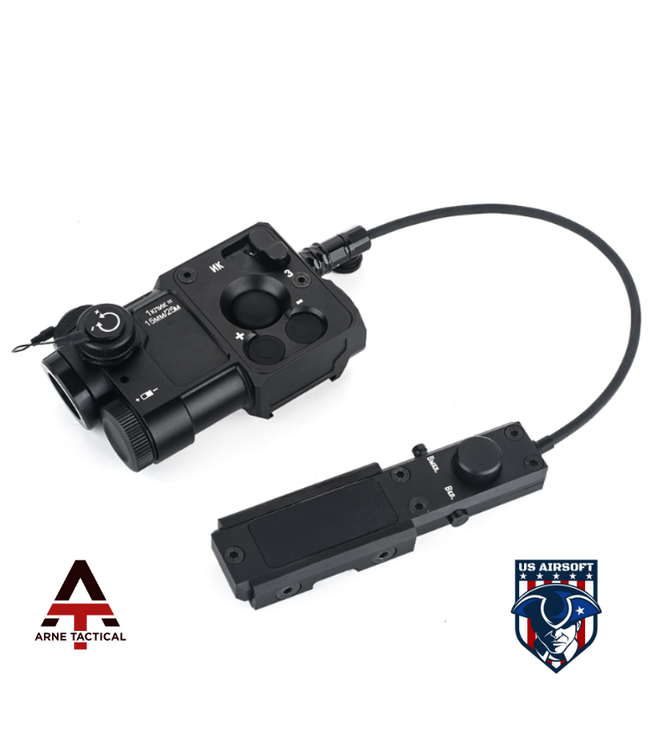 Arne Tactical Combined Device Gen. 3.0 PEQ w/ Pressure Switch (Color: Black / Green & IR Laser)