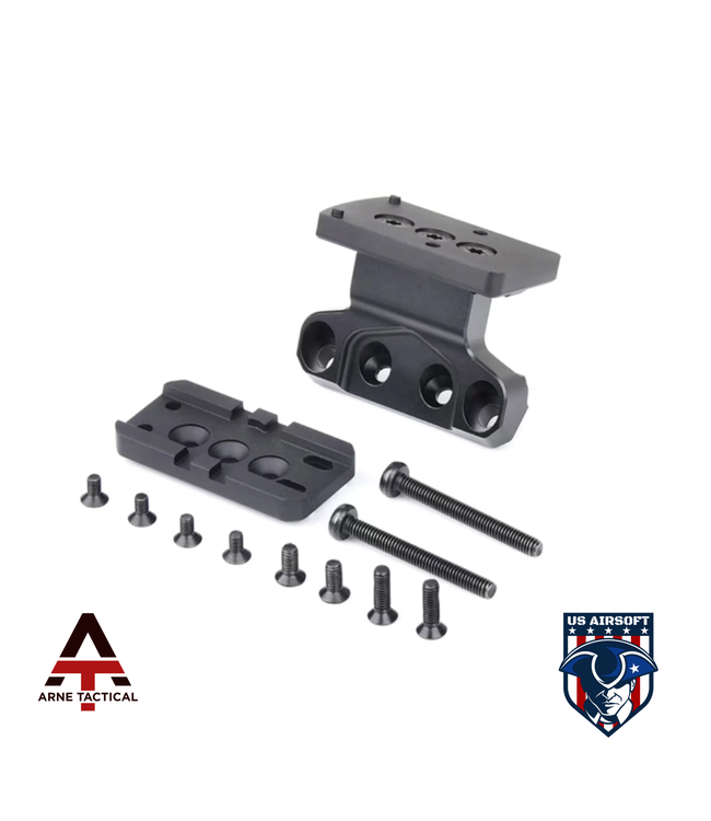 Arne Tactical Offset Optic Base Mount RMR T1 T2 Rail Mount (Black)