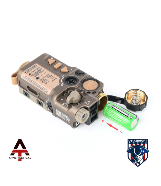 Arne Tactical  Aiming Green & IR Laser (aluminum) Dark Earth