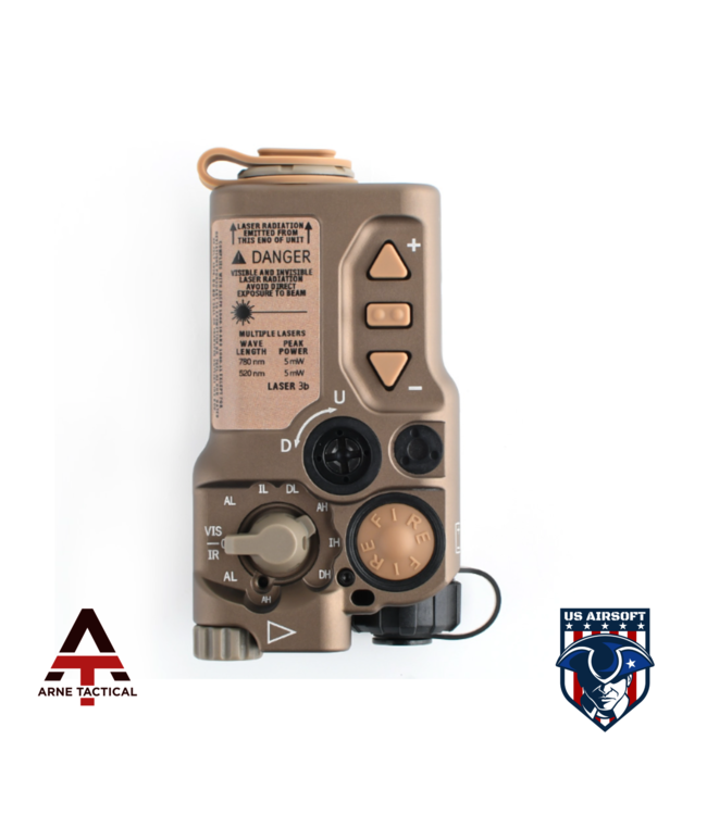 Arne Tactical  Aiming Green & IR Laser (aluminum) Dark Earth