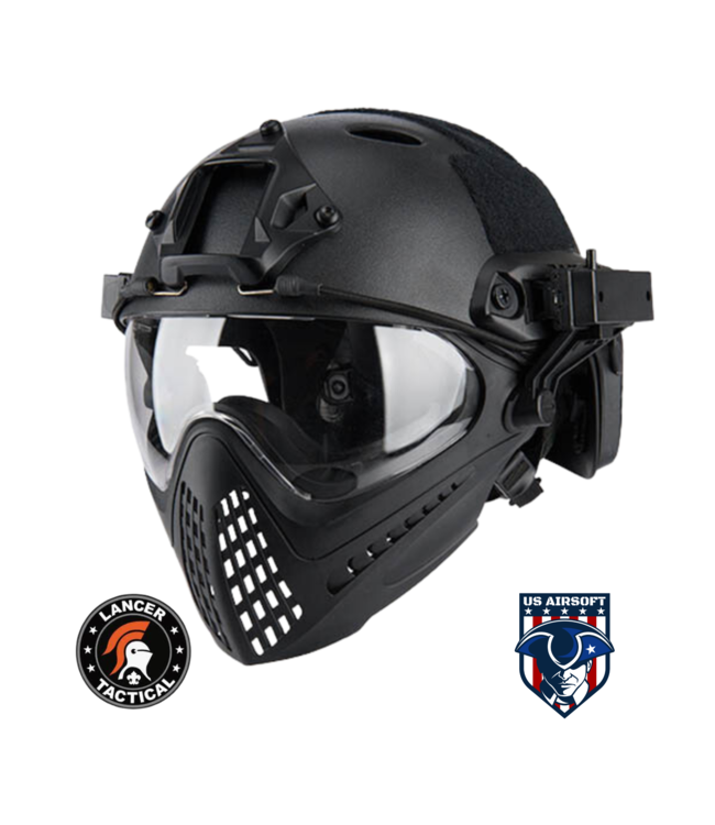 G-Force Tactical Piloteer Bump Helmet Mask w/ Adapter