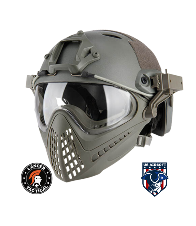 G-Force Tactical Piloteer Bump Helmet Mask w/ Adapter