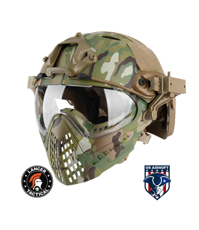 G-Force Tactical Piloteer Bump Helmet Mask w/ Adapter