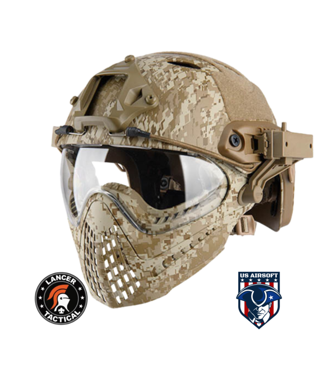 G-Force Tactical Piloteer Bump Helmet Mask w/ Adapter
