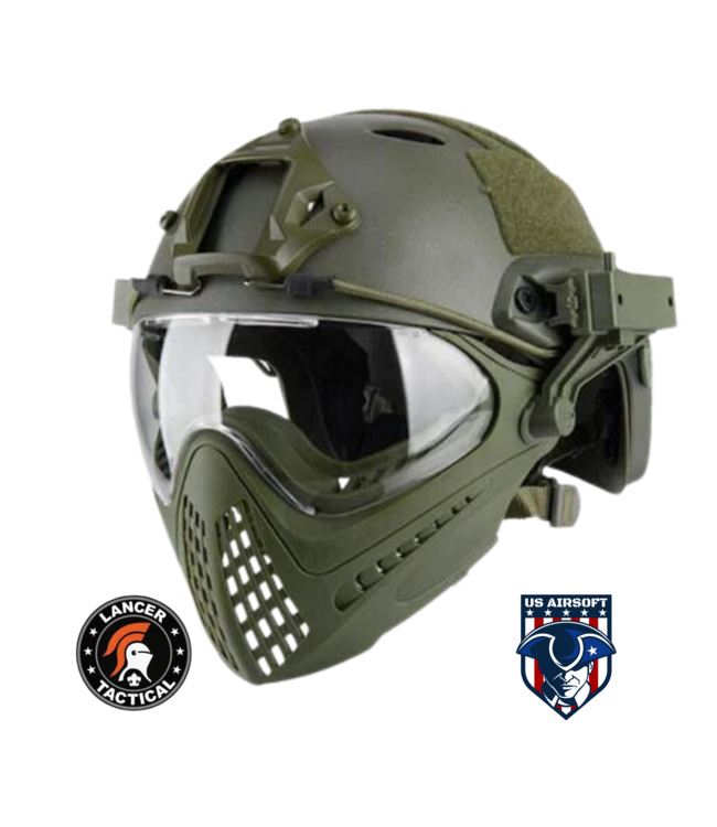 G-Force Tactical Piloteer Bump Helmet Mask w/ Adapter
