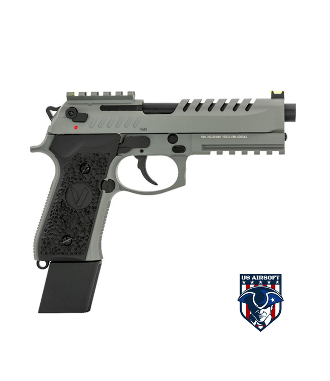 Vorsk Airsoft Tactical VM9 Gas Blowback Pistol - Grey