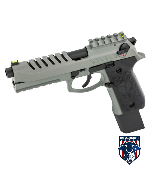Vorsk Airsoft Tactical VM9 Gas Blowback Pistol - Grey