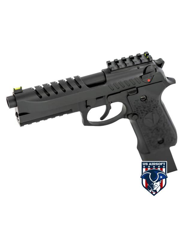 Vorsk Airsoft Tactical VM9 Gas Blowback Pistol - Black