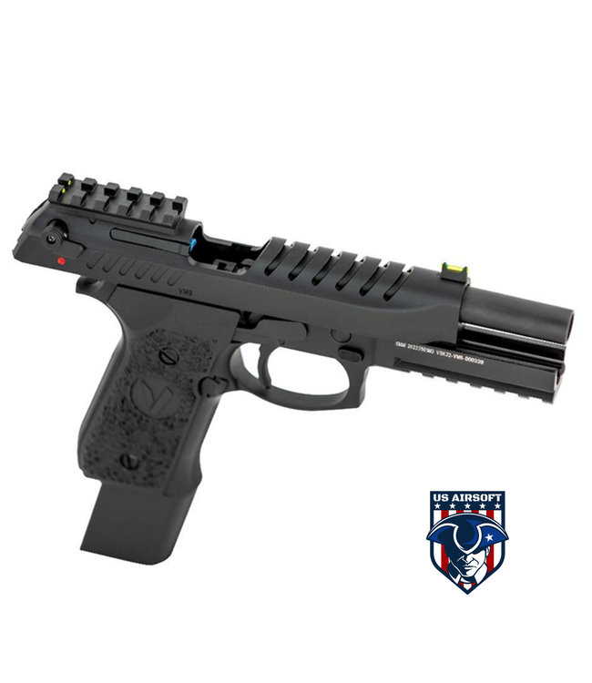 Vorsk Airsoft Tactical VM9 Gas Blowback Pistol - Black