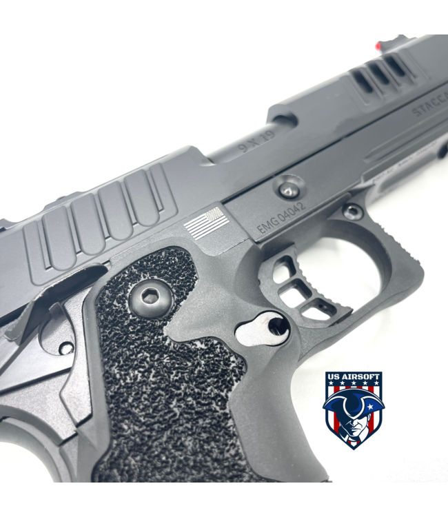 EMG Staccato Licensed XC 2011 Gas Blowback Airsoft Pistol (Model: Master Grip / CNC / green gas