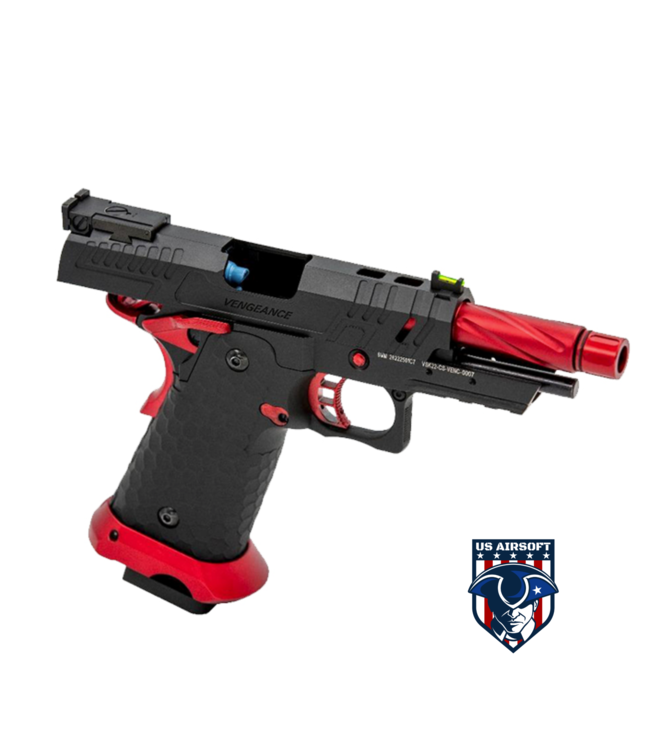 Vorsk Airsoft CS Compact Vengeance 3.8 Hi Capa - Red Match