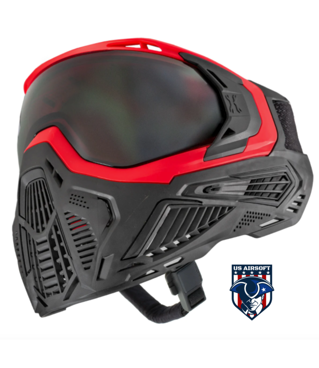 SLR GOGGLE - LAVA (RED/BLACK) SMOKE LENS