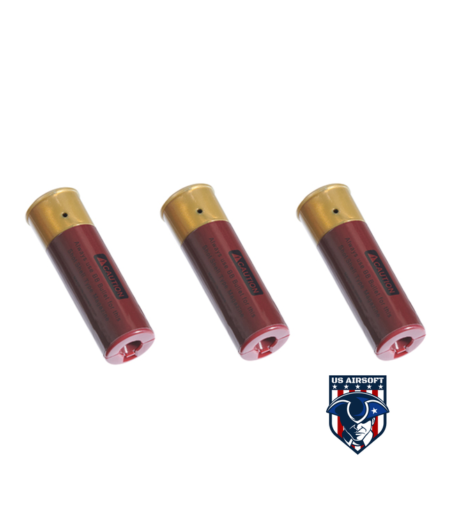 Golden Eagle Airsoft M870 MP M-LOK Style 3/6-Shot Pump Action Gas Shotgun - Black with Shell Holder