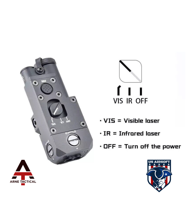 Arne Tactical Close Quarters Battle Laser (Green&IR Laser) Black