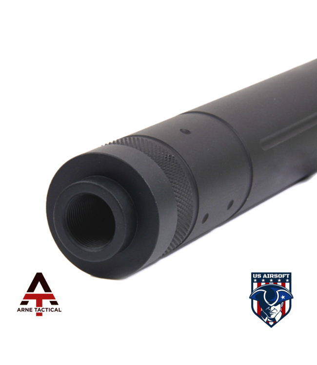 Arne Tactical D Type Silencer 195MM Version (Black)