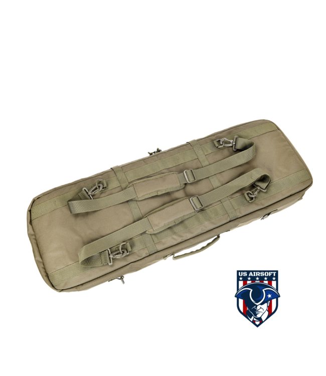 Lancer Tactical 1000D Nylon 3-Way Carry 35" Double Rifle Gun Bag (OD Green)