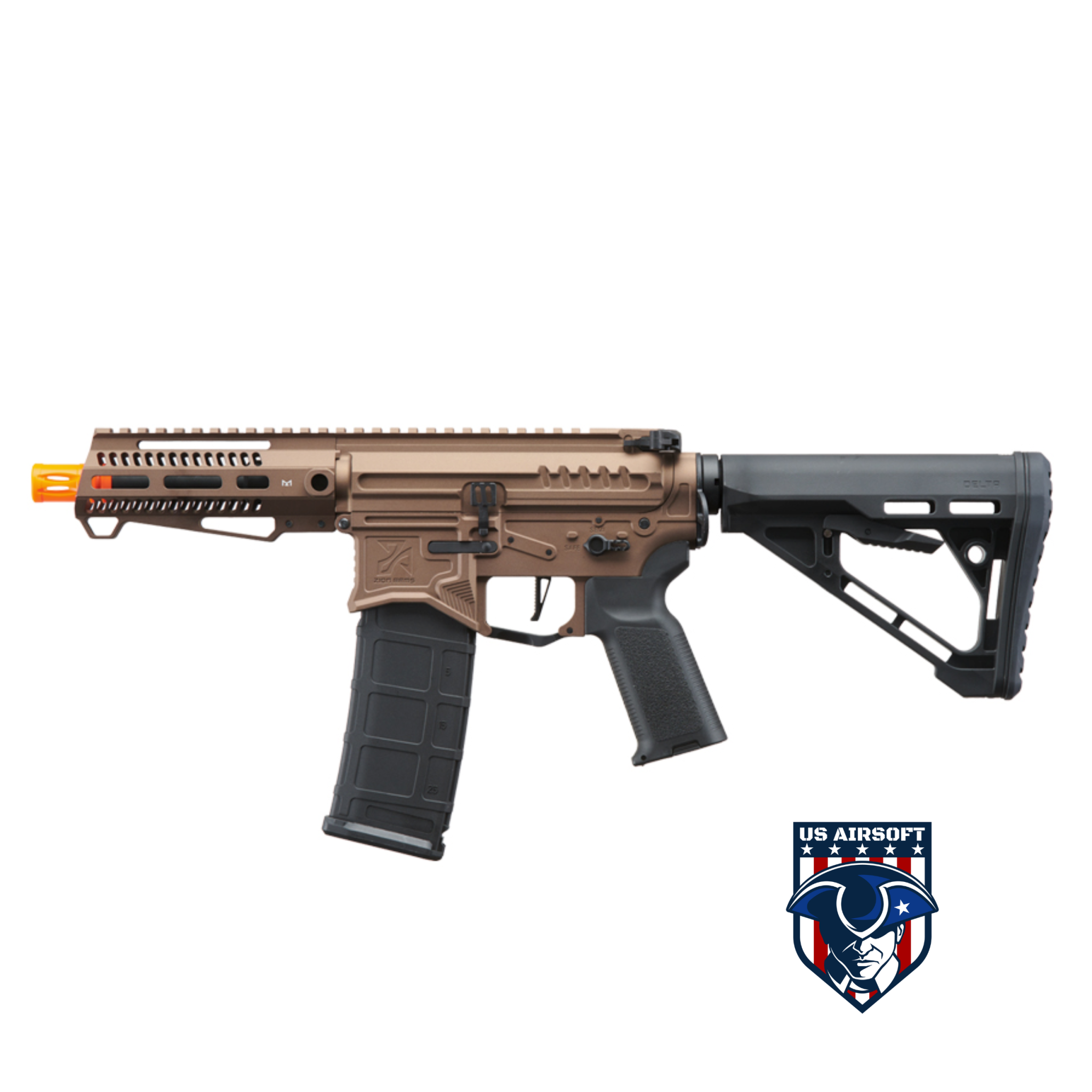 Zion Arms R15 Mod 1 Short Barrel Airsoft Rifle with Delta Stock