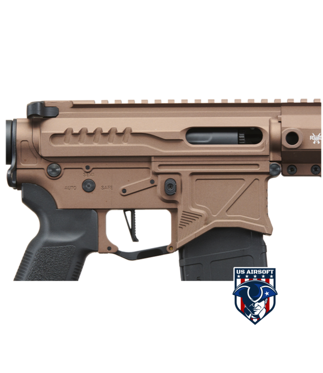 Zion Arms R15 Mod 1 Short Barrel Airsoft Rifle with Delta Stock (Color: Bronze)