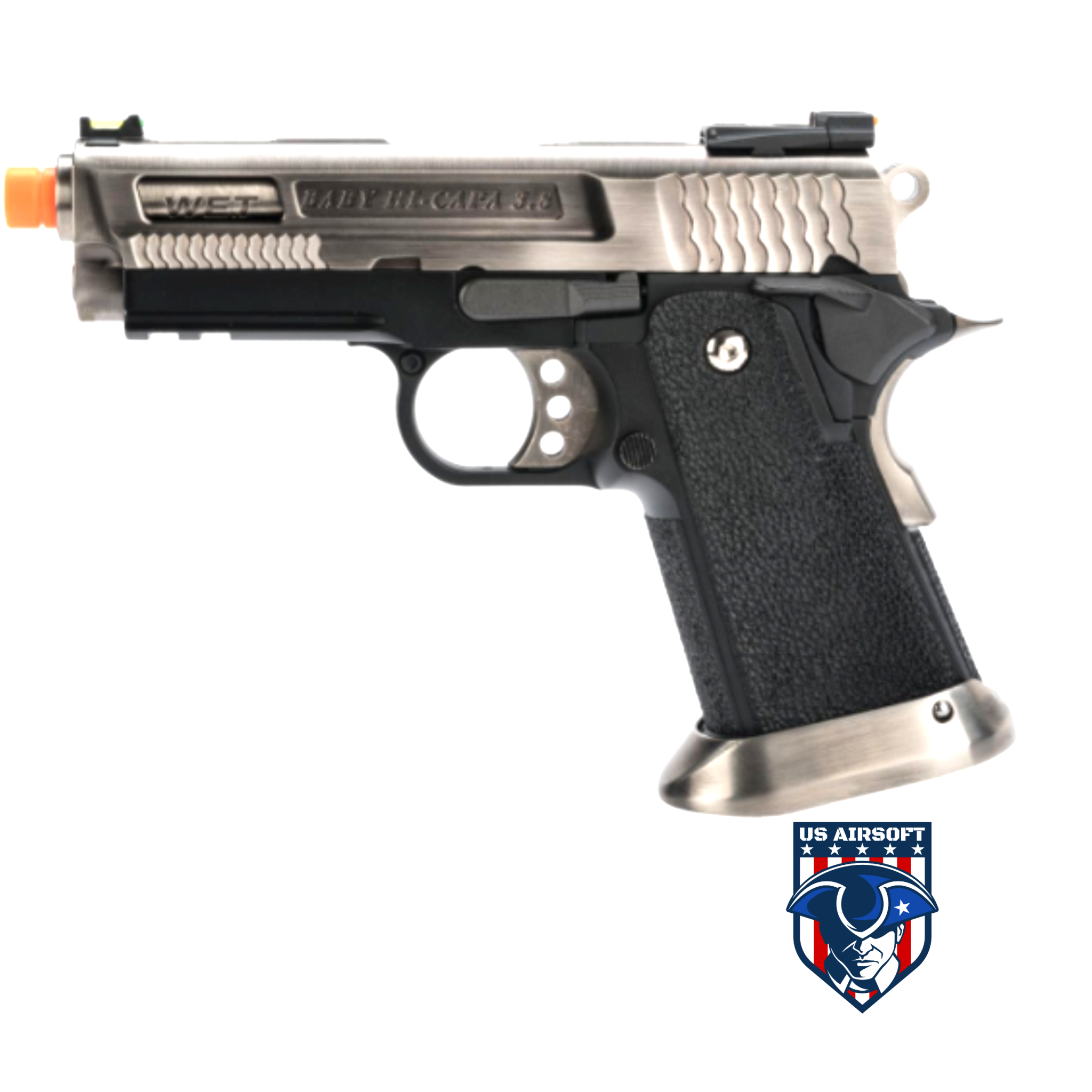 EMG Staccato Licensed XL 2011 Gas Blowback Airsoft Pistol (Model: Pro Grip  / CNC / CO2 / Gun Only) - US Airsoft, Inc.