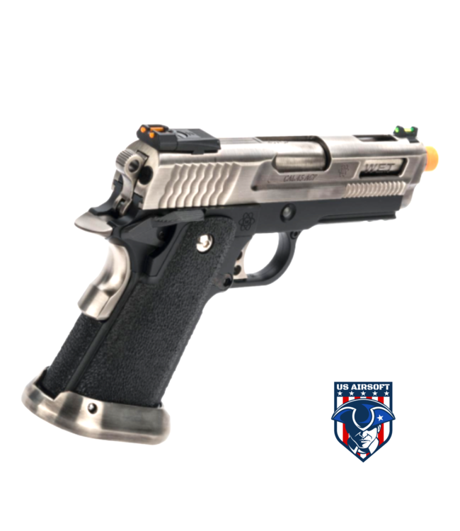 WE-Tech Hi-Capa 3.8 Brontosaurus Gas Blowback Pistol (Color: Silver)