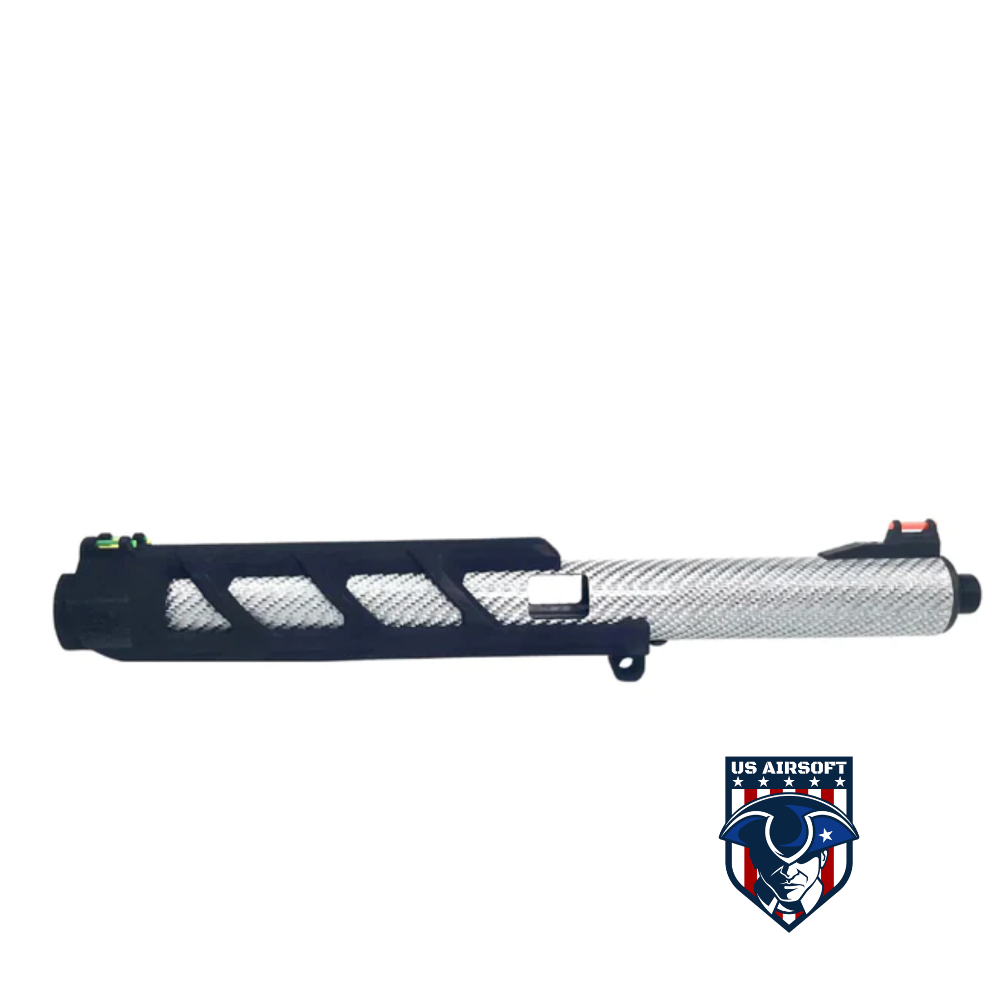 AirTac Customs AEG CRBN Upper 128mm (Silver) - US Airsoft, Inc