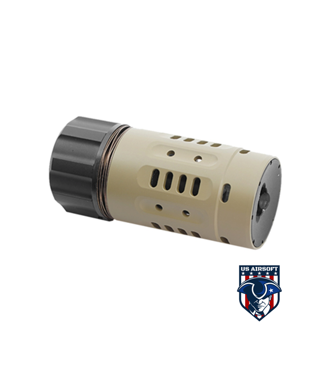 Atlas Custom Works DA Enhanced 14mm CCW Muzzle Brake (Color: Tan)