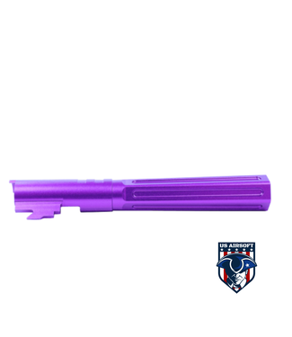 LA CAPA Customs LA Capa Customs 5.1 Aluminum “HEXCUT” Outer Barrel for Hi Capa (Purple)