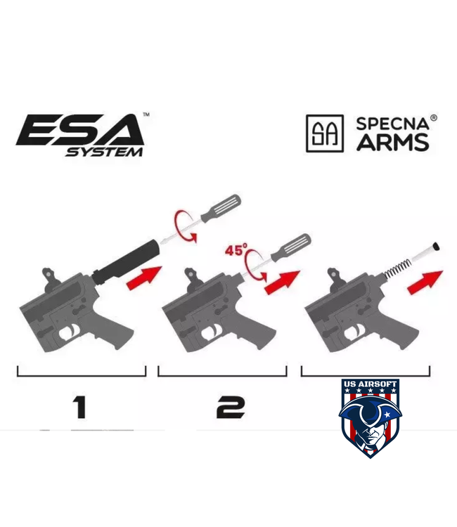 Specna Arms SA-E23 EDGE 2.0™GATE ASTER carbine replica - black