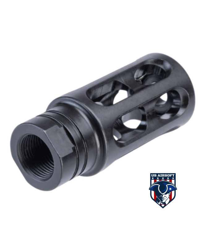 5KU 14mm Negative Breacher Muzzle Break for Airsoft Rifles