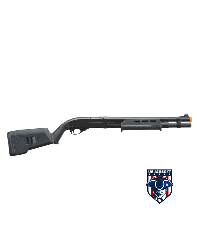 Golden Eagle Airsoft M870 MP M-LOK Style 3/6-Shot Pump Action Gas Shotgun - Black