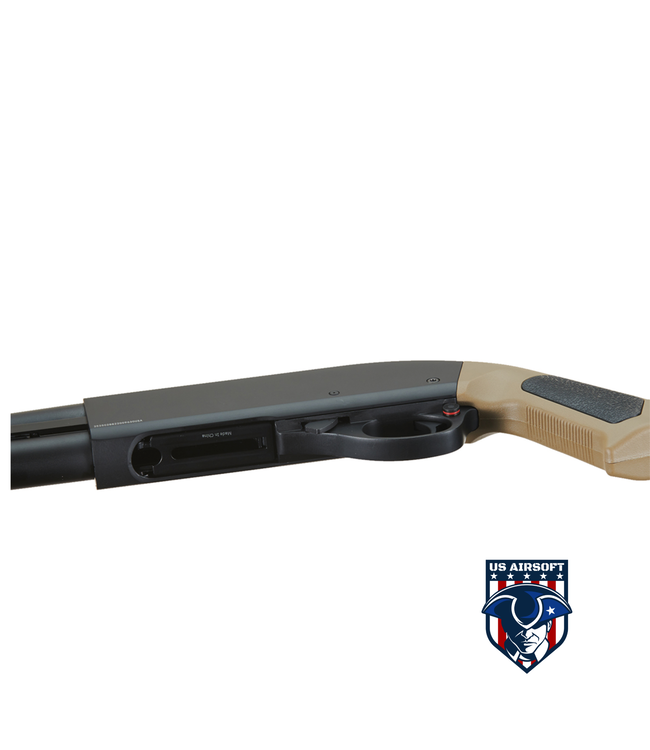 Golden Eagle Airsoft M870 MP M-LOK Style 3/6-Shot Pump Action Gas Shotgun - Tan
