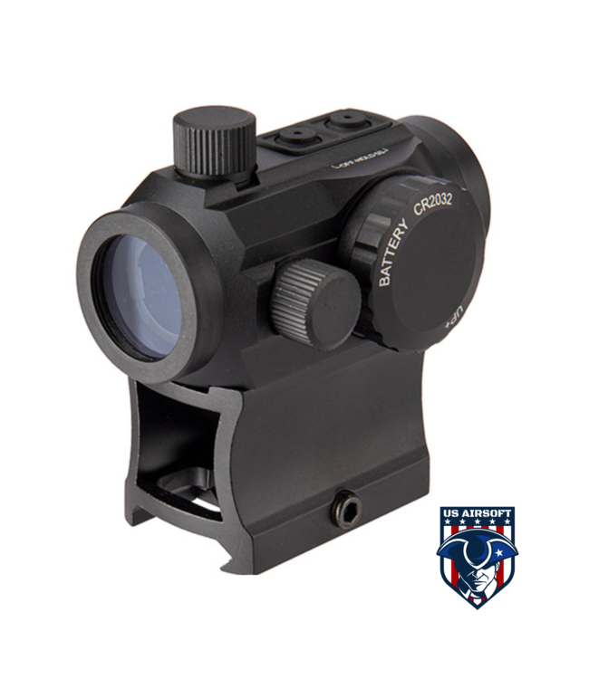 Lancer Tactical 1x22mm Red Dot Reflex Sight with Lower 1/3 Co-witness Mount w/ 2 Mounts (Color: Black)