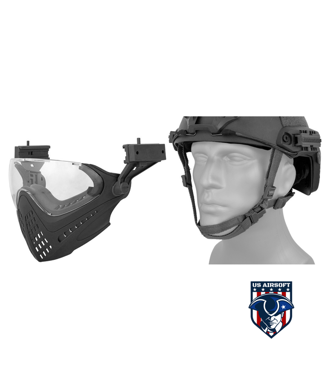 G-FORCE TACTICAL PILOTEER BUMP HELMET MASK W/ ADAPTER (TYP)