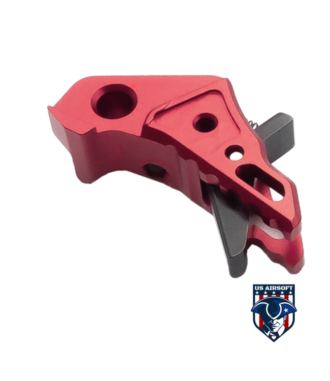 Action Army AAP-01 Adjustable Flat Trigger (Color: Red) - US Airsoft, Inc.