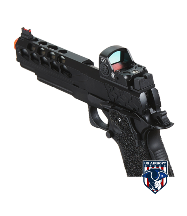 Lancer Tactical Stryk Hi-Capa 5.1 Gas Blowback Airsoft Pistol w/ Red Dot Sight - (Black)