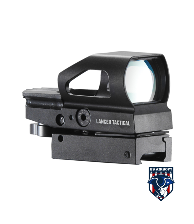 lancer tactcial Lancer Tactical 1x Reflect Sight with Button Control (Color: Black)