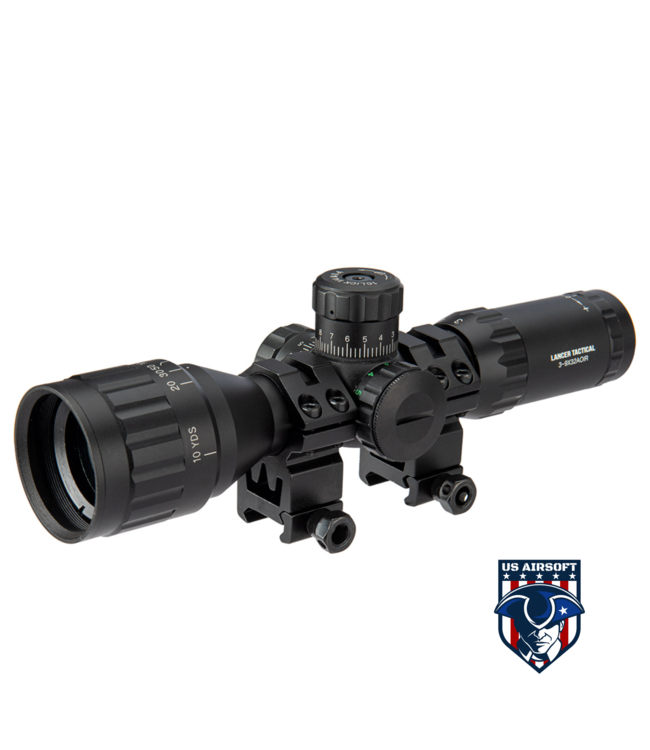 Lancer Tactical 3-9X32 AOIR Scope (Black)