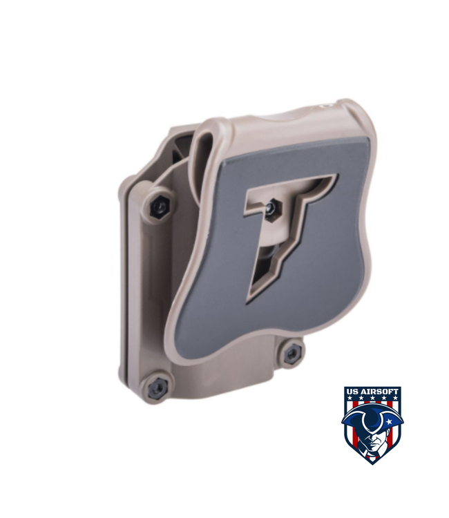 CYTAC Mega-Fit Hard Shell Active Retention Universal Pistol Holster (Color: Flat Dark Earth / Paddle)