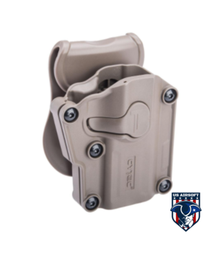 Cytac CYTAC Mega-Fit Hard Shell Active Retention Universal Pistol Holster (Color: Flat Dark Earth / Paddle)