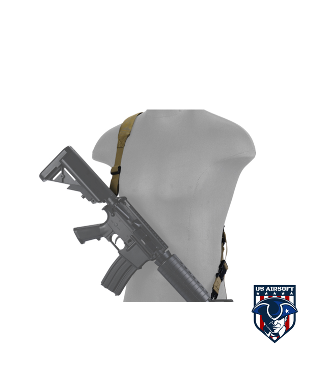 Lancer Tactical  2-POINT PADDED RIFLE SLING (TAN)