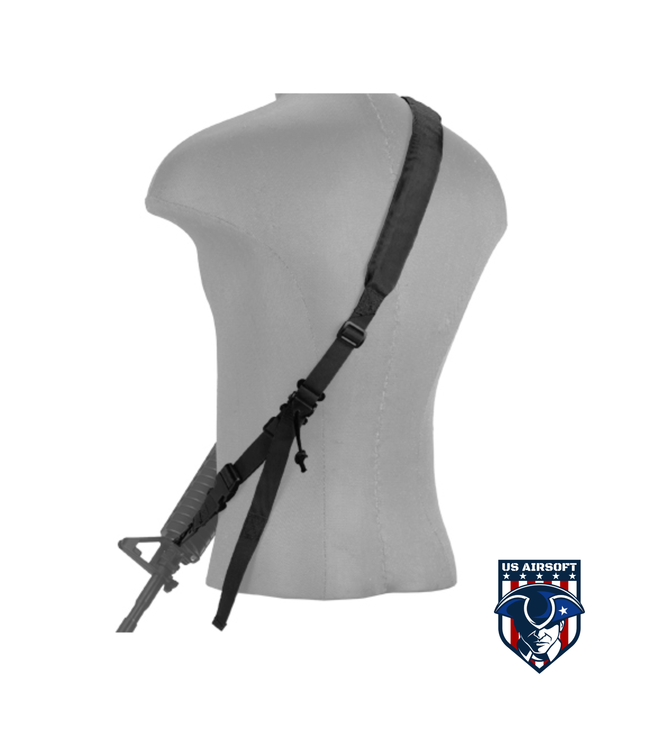 Lancer Tactical 2-POINT PADDED RIFLE SLING (BK)