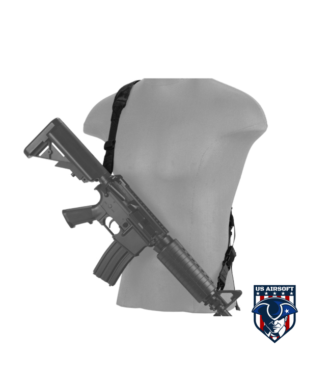 Lancer Tactical 2-POINT PADDED RIFLE SLING (BK)