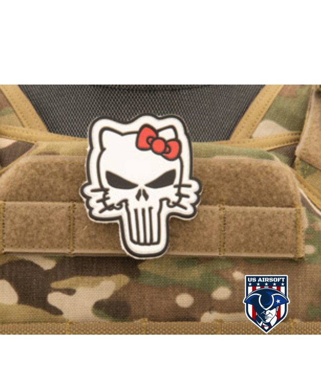 Tactical Hello Kitty PVC Patch (Color: White)