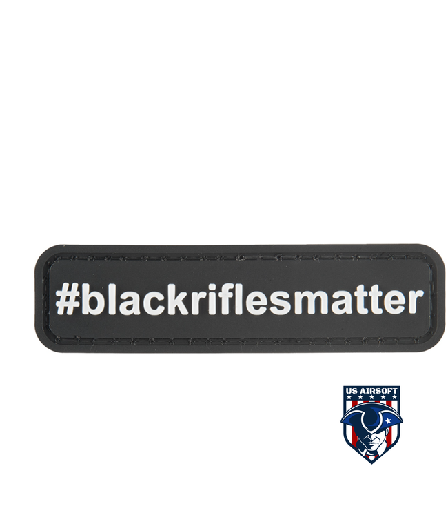 G-FORCE #BLACKRIFLESMATTER PVC MORALE PATCH (BLACK)