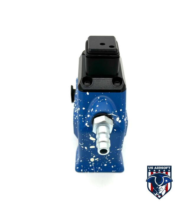 Monk Customs M-Adapter Aluminum Straight -Custom Splatter - Hi-Capa (Blue w/ white splatter)