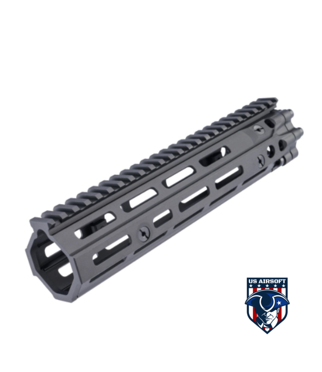 EMG Daniel Defense Licensed CNC Aluminum Free Float M-LOK RIS III Handguard for M4 Airsoft AEG Rifles by CYMA (Color: Black / 9.5")