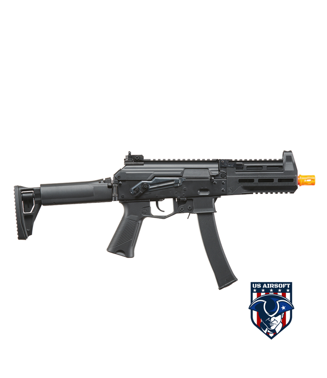 Lancer Tactical PP20 Airsoft SMG AEG Rifle (EBB) - (Full Metal/Black)