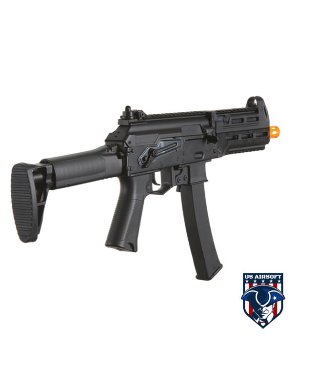 Lancer Tactical PP20 Airsoft SMG AEG Rifle (EBB) - (Full Metal/Black)